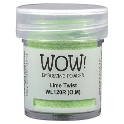 Пудра для эмбоссинга полупрозрачная "Lime Twist. Лаймовый твист" (WOW)