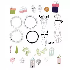 Набор вырубок "Время снежинок" (Polkadot) Набор вырубок "Время снежинок" (Polkadot)