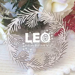 Чипборд "Веночек из сосновых веточек" (LeoMammy) Чипборд "Веночек из сосновых веточек" (LeoMammy)