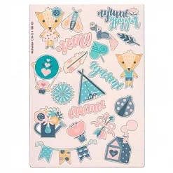 Набор украшений из чипборда "Цветной. Скандинавское лето" (Mr.Painter) Набор украшений из чипборда "Цветной. Скандинавское лето" (Mr.Painter)