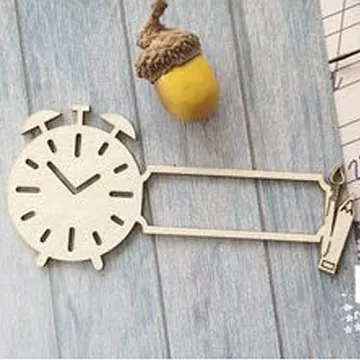 Украшение из чипборда "Рамочка с будильником" (LeoMammy)