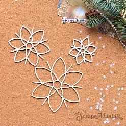 Шейкер "Фономикс. Новогодний. Снежинка 1 маленькая", 7,5х7,5 см (ScrapMania) Шейкер "Фономикс. Новогодний. Снежинка 1 маленькая", 7,5х7,5 см (ScrapMania)