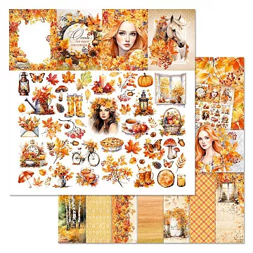 Бумага "Времена года: осень. Картинки" (ScrapMania)
