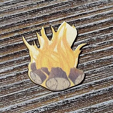 Украшение из цветного чипборда "Костер 2" (Благолис)