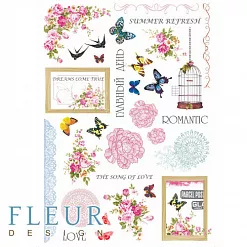 Скрап-карта А4 "Летний сад" (Fleur-design)