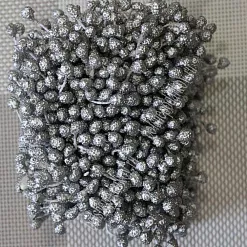 Тычинки сахарные "Двусторонние. Серебристые", 6 см, 50 шт Тычинки сахарные "Двусторонние. Серебристые", 6 см, 50 шт