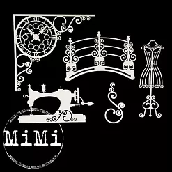 Набор украшений из чипборда "Винтаж. Ретро" (MiMi Design)