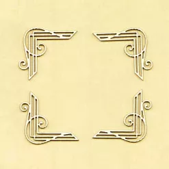 Набор украшений из чипборда "Уголки 5" (Salvadorica)