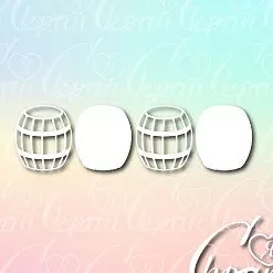 Чипборд 3D "Бочки", 4х3,4 см (LeoMammy) Чипборд 3D "Бочки", 4х3,4 см (LeoMammy)