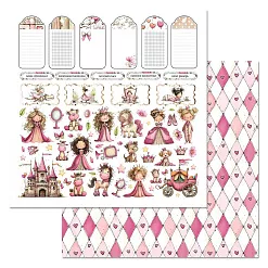 Бумага "Маленькая королева. Детали" (ScrapMania) Бумага "Маленькая королева. Детали" (ScrapMania)