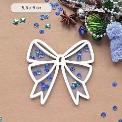 Шейкер "Волшебный снегопад. Бант. Большой", 9,5х9 см (ScrapMania) Шейкер "Волшебный снегопад. Бант. Большой", 9,5х9 см (ScrapMania)