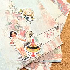 Набор высечек из бумаги "СССР. Олимпийский мишка", 34 шт (ScrapMania)