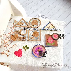 Нож "Цветочные марки", 4х4 см (ScrapMania)