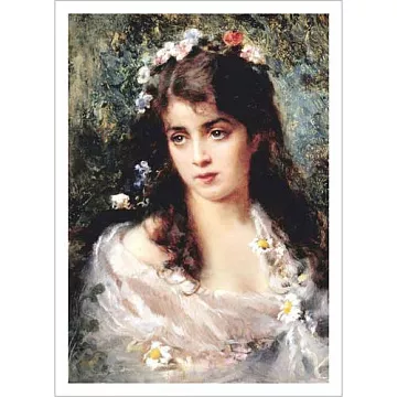 Тканевая карточка мини "Барышни. Аида" (ScrapMania)