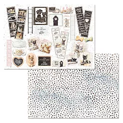 Набор бумаги А4 "Любимые пушистики", 12 листов (ScrapMania)