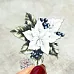 Набор высечек из ткани "Морозные цветы", 25 шт (RozeFlowers)