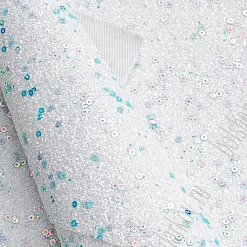 Отрез экокожи А4 "Блестки и пайетки. Белый 2" Отрез экокожи А4 "Блестки и пайетки. Белый 2"