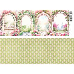 Лист с картинками 10х30 см "Карточки. Арки" (ScrapMania)