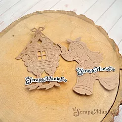 Нож "Русские сказки. Баба Яга и избушка", 8х8,5 см (ScrapMania)