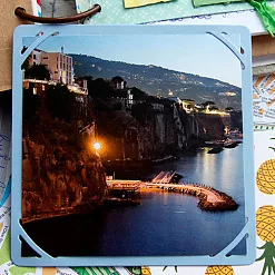 Нож для вырубки "Сандрин. Подложка с прорезями для фото 10х10 см" (Scrapfriend)