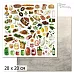 20х20 Бумага "Рецепты старого буфета. Дизайн 8" (ScrapMania)