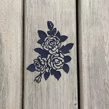 Нож "Розы", 8,5х12 см (ArtScrap)