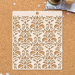 Трафарет 15х18 см "Фономикс. Новогодний. Дамаск" (ScrapMania)