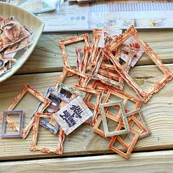 Набор высечек из ткани "Colorful days. Frames", 38 шт (DreamLight Studio)