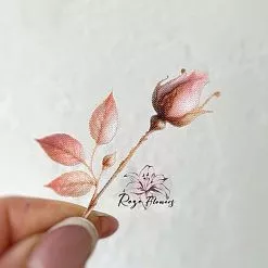 Набор высечек из ткани "Утренняя роза", 27 шт (RozeFlowers)