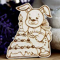 Украшение из чипборда "Зайка 272" (Fantasy)