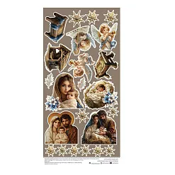 Бумага 15х30 см "Jolly season. Holly night. Для вырезания" (CraftO'clock)