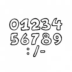 Набор штампов "Набор цифр 5" (Скрапклуб) Набор штампов "Набор цифр 5" (Скрапклуб)