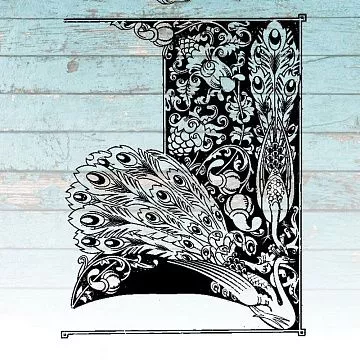 Штамп "Сказочные павлины", 10х13,4 см (Креатив)