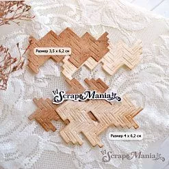 Нож "Фон паркет. Фрагменты", 4х6,2 см (ScrapMania)