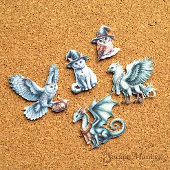 Набор тканевых высечек "Рождество у волшебников. Персонажи", 19 шт (ScrapMania)