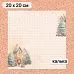 Калька 20х20 см "Снежинки-мандаринки 07", плотность 110 гр/м2 (ScrapMania)