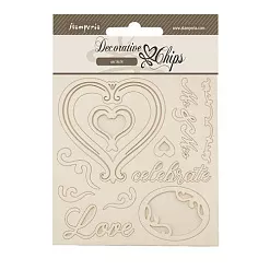 Чипборд "Timeless. Hearts", 14х14 см (Stamperia) Чипборд "Timeless. Hearts", 14х14 см (Stamperia)