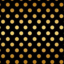 Бумага с фольгированием "Every day gold. Golden dots black" (Скрапмир)