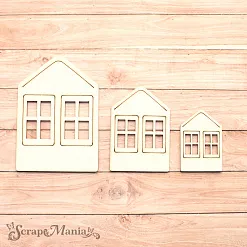 Чипборд "Имбирное Рождество. Шейкер. Дом с двумя окнами. Мини" (ScrapMania) Чипборд "Имбирное Рождество. Шейкер. Дом с двумя окнами. Мини" (ScrapMania)