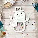 Чипборд "Снеговички. Шейкер. Снеговик большой" (ScrapMania)