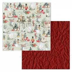 Бумага 30х30 см "Зимние забавы. Особенный день" (Summer Studio)