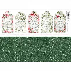 Лист с картинками 10х30 см "Зимняя прелесть. Теги" (ScrapMania)