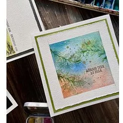 Штамп "В тишине леса", 9,3х4 см (AgiArt)