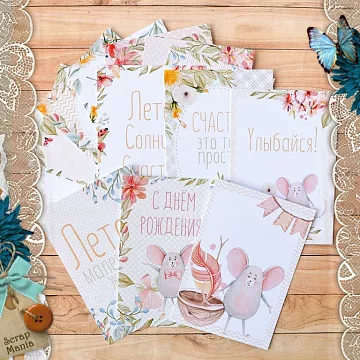 Набор карточек "Варенье из одуванчиков", 16 шт (ScrapMania)