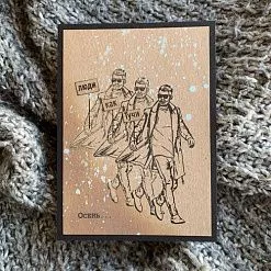 Штамп "Мужчина в пальто", 5,8х10 см (Скрапклуб)