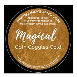Сухая краска сияющая "Goth Goggles Gold" (Lindy's)