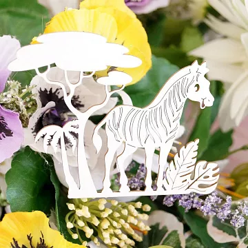 Чипборд "Зебра", 9х7 см (LeoMammy)