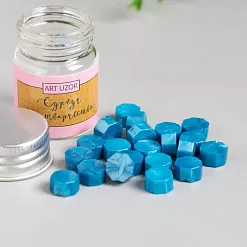 Сургуч в банке "Восьмигранник. Джинсовый", 19 шт (АртУзор)