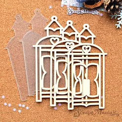 Шейкер "Новогодние гномы. Фонарь со свечой большой", 6,5х13 см (ScrapMania) Шейкер "Новогодние гномы. Фонарь со свечой большой", 6,5х13 см (ScrapMania)