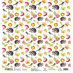 Набор бумаги 30х30 см "Осень", 12 листов (MonaDesign) Набор бумаги 30х30 см "Осень", 12 листов (MonaDesign)